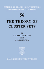 The Theory of Cluster Sets