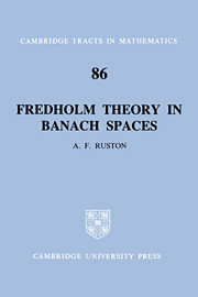 Fredholm Theory in Banach Spaces