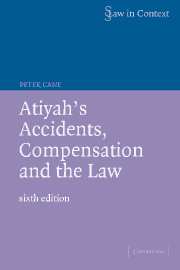 Atiyah's Accidents, Compensation and the Law