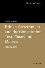 British Government and the Constitution