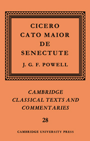 Cicero: Cato Maior de Senectute