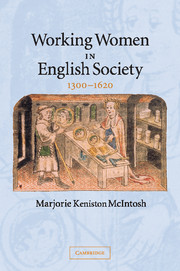 Working Women in English Society, 1300–1620