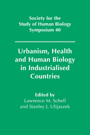 Urbanism, Health and Human Biology in Industrialised Countries