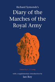 Richard Symonds's Diary of the Marches of the Royal Army