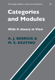 Categories and Modules with K-Theory in View