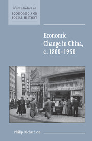 Economic Change in China, c.1800–1950