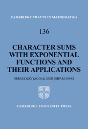 Character Sums with Exponential Functions and their Applications