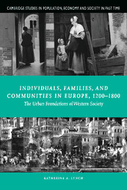 Individuals, Families, and Communities in Europe, 1200–1800
