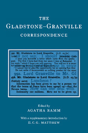 The Gladstone-Granville Correspondence