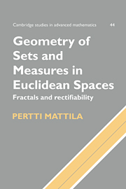 Geometry of Sets and Measures in Euclidean Spaces