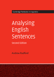 Analysing english sentences 2nd edition, Grammar and syntax