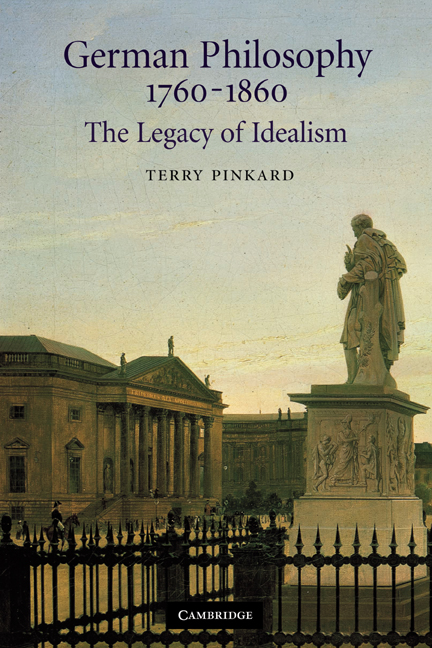 German Philosophy 1760–1860
