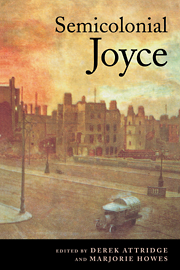 Semicolonial Joyce