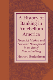 A History of Banking in Antebellum America