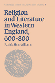Religion and Literature in Western England, 600–800