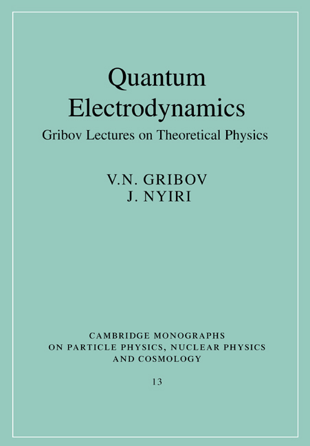 Quantum Electrodynamics