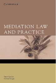 Mediation Law and Practice