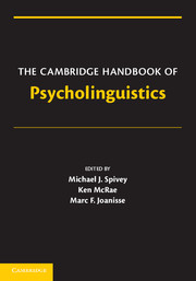 The Cambridge Handbook of Psycholinguistics