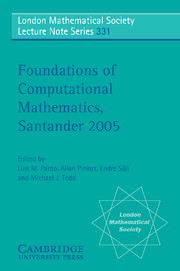 Foundations of Computational Mathematics, Santander 2005