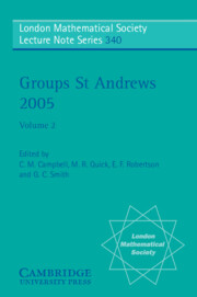 Groups St Andrews 2005