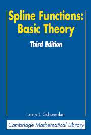 Spline Functions: Basic Theory