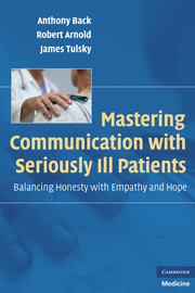 Mastering Communication with Seriously Ill Patients