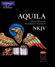 NKJV Aquila Wide Margin Reference Bible, Black Goatskin Leather Edge-lined, Red-letter Text, NK746:XRME