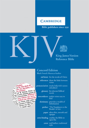 KJV Concord Reference Edition RCD263 black French Morocco leather