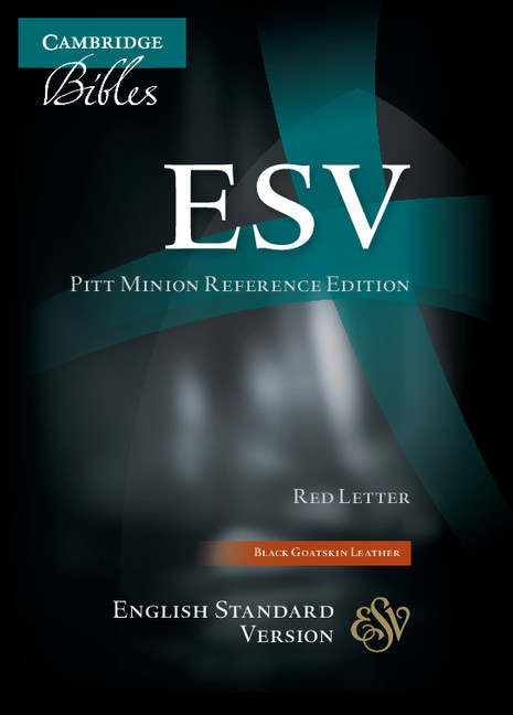 ESV Pitt Minion Reference Bible, Black Goatskin Leather, Red-letter Text, ES446:XR