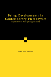 Being: Developments in Contemporary Metaphysics