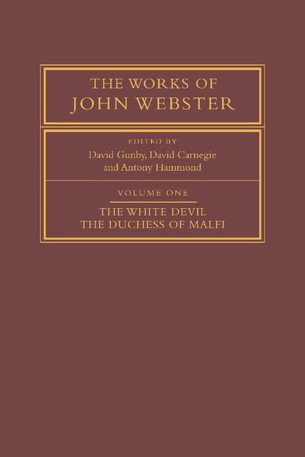 The Works of John Webster 3 Volume Paperback Set