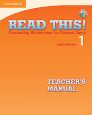 Read This! Level 1 Teacher's Manual with Audio CD