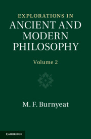 Explorations in Ancient and Modern Philosophy