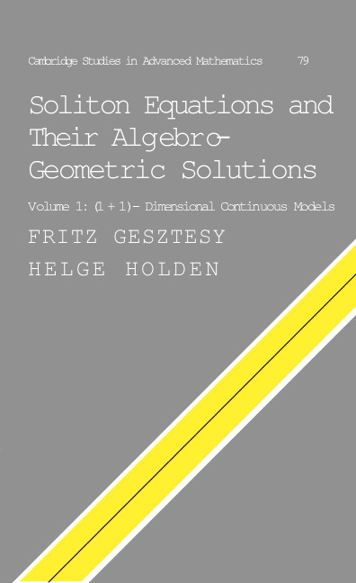 Soliton Equations and their Algebro-Geometric Solutions