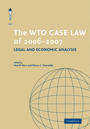 The WTO Case Law of 2006–7