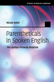 Parentheticals in Spoken English