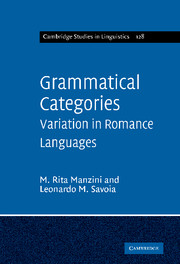 Grammatical Categories