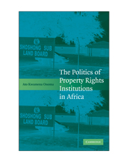 The Politics of Property Rights Institutions in Africa