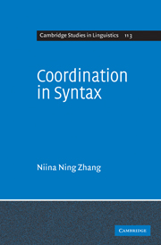 Coordination in Syntax