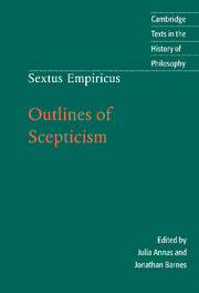 Sextus Empiricus: Outlines of Scepticism