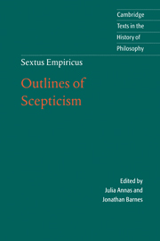 Sextus Empiricus: Outlines of Scepticism