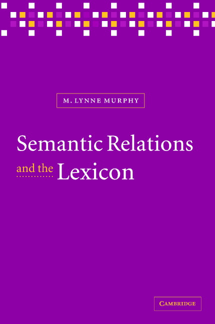 Semantic Relations And The Lexicon