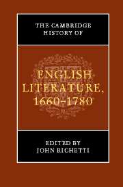 The Cambridge History of English Literature, 1660–1780