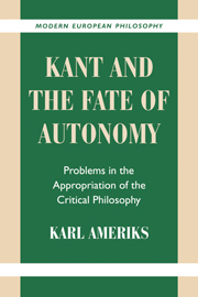 Kant and the Fate of Autonomy