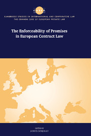 The Enforceability of Promises in European Contract Law