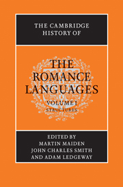 The Cambridge History of the Romance Languages