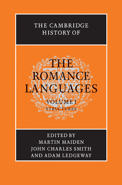 References and bibliographical abbreviations - The Cambridge History of the  Romance Languages