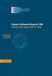 Dispute Settlement Reports 1998