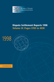 Dispute Settlement Reports 1998