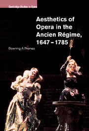 Aesthetics of Opera in the Ancien Régime, 1647–1785